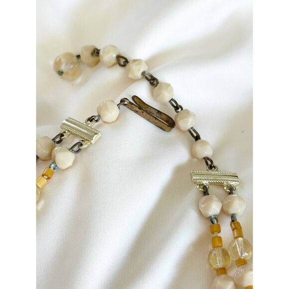 W Germany Glass Bead Double Strand Necklace - Picture 6 of 6